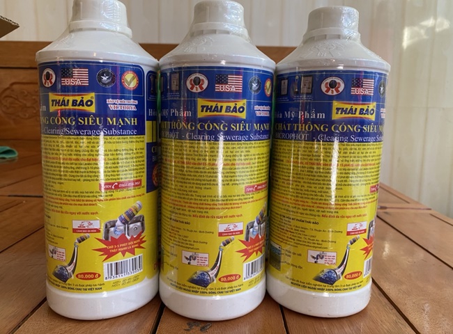 dung dịch thông cống